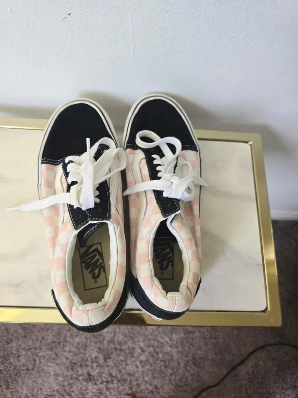 Vans Unisex Checkered Old Skool Platform sneakers US Size W- 8.5 M- 7